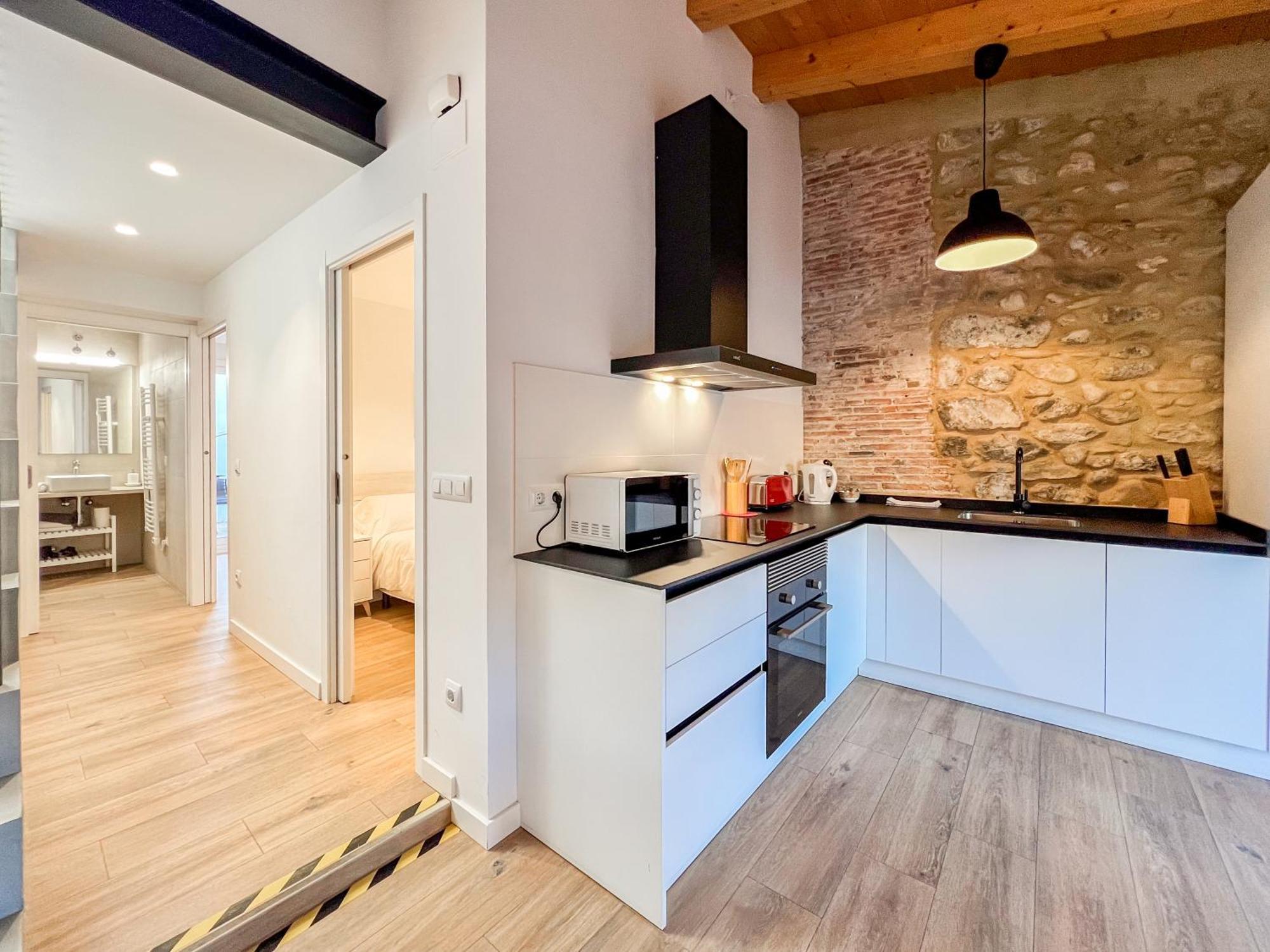 Ganganell Atic Apartamento Con Terraza En Besalu Ngoại thất bức ảnh